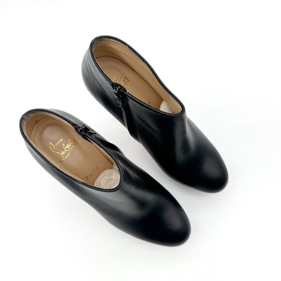 CHRISTIAN LOUBOUTIN Dirdibootie Leather Ankle Boot Size 39.5 US 9 Platform Dirdi - Picture 6 of 14